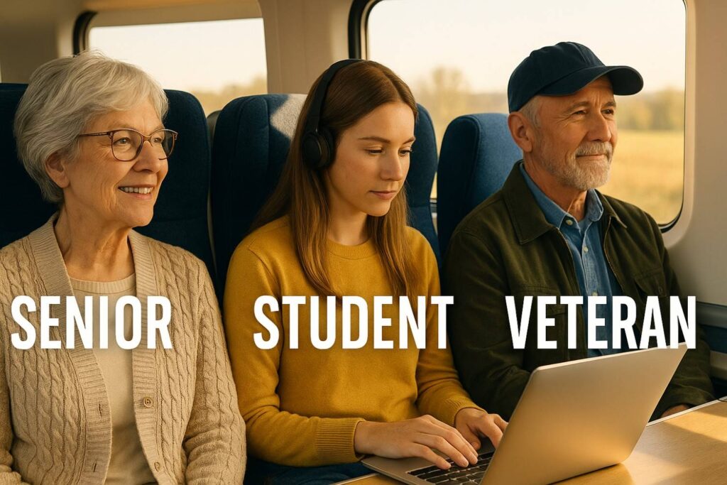 Amtrak Discounts for Seniors, Students & Veterans
