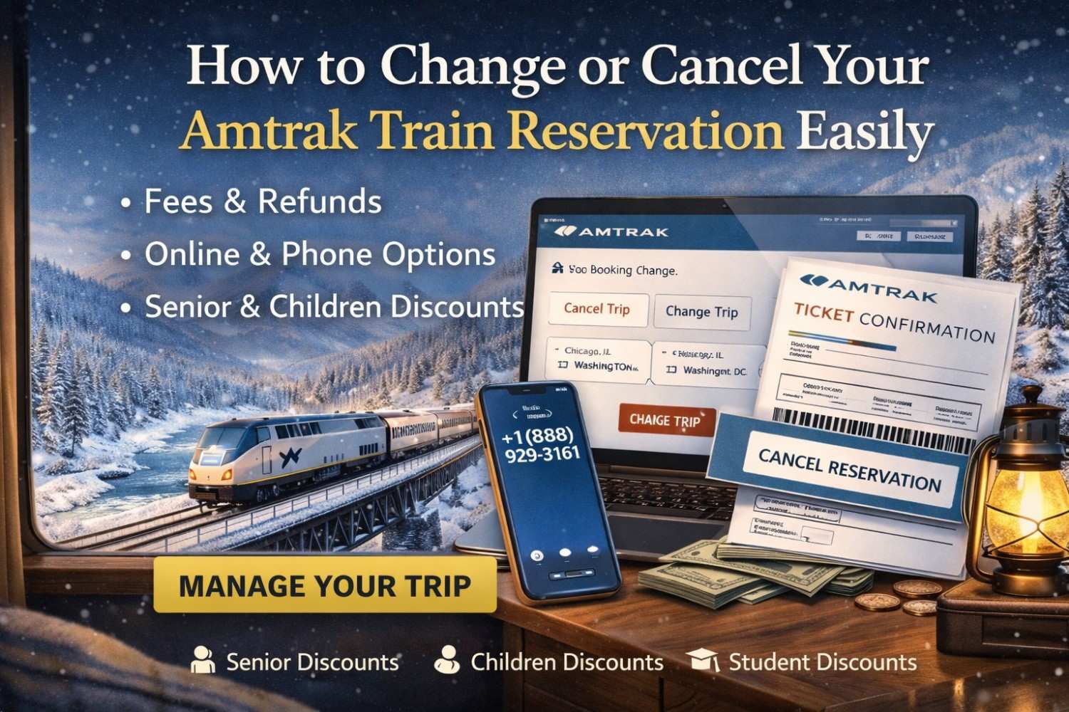 How to Change or Cancel Your Amtrak Train Reservation Easily
