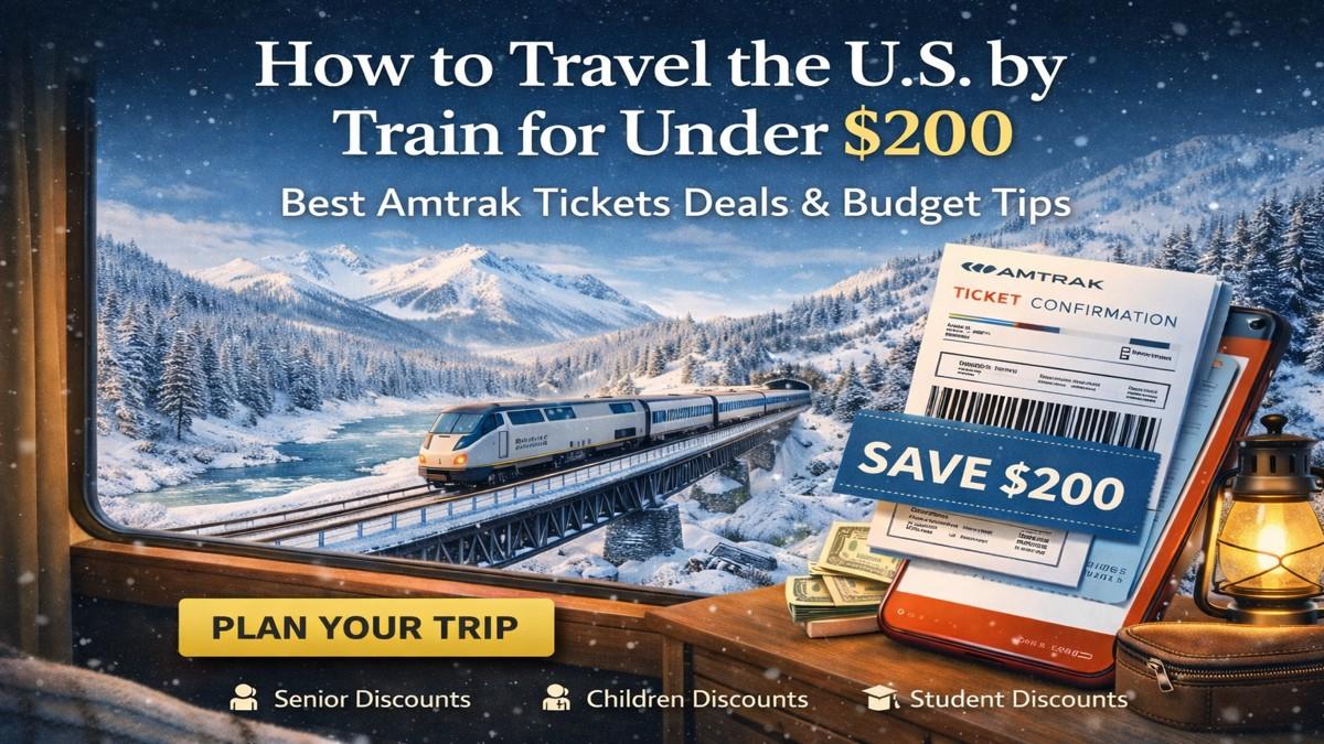 How to Travel the US by Train for Under $200 Best Amtrak Tickets Deals & Budget Tips