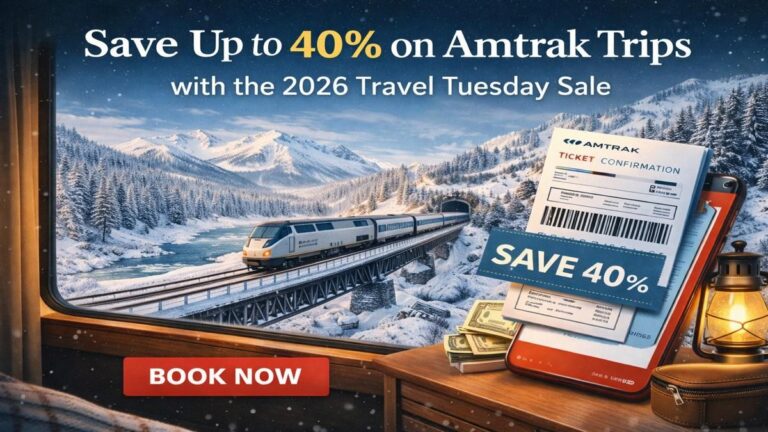 Save Up to 40% on Amtrak Trips with the 2026 Travel Tuesday Sale