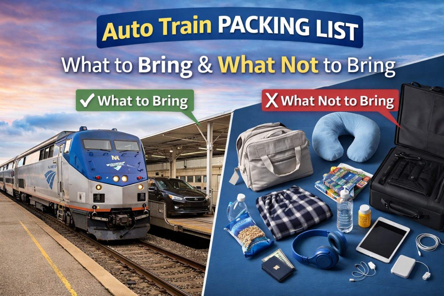 Auto Train Packing List