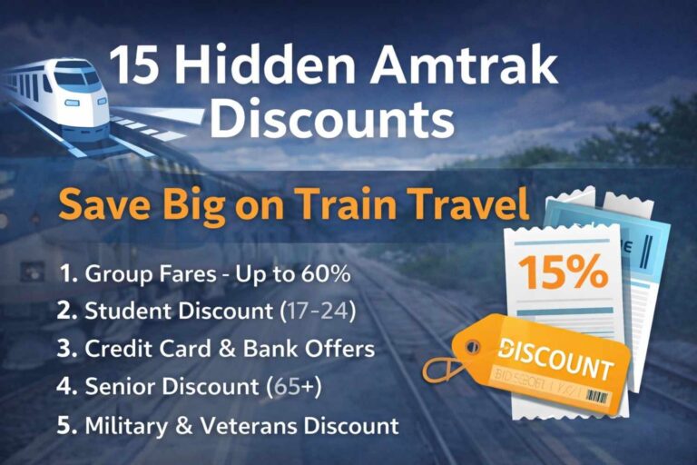 Hidden Amtrak discounts for train travel.