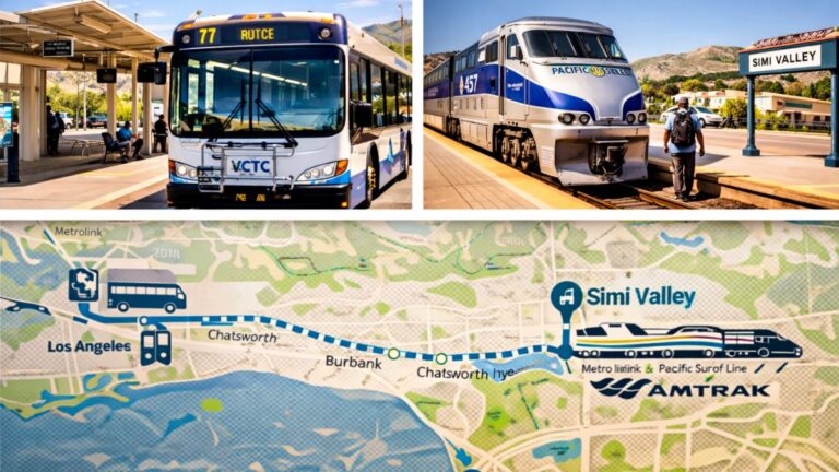 How to Reach Simi Valley Metrolink and Amtrak Stations by Bus or Train