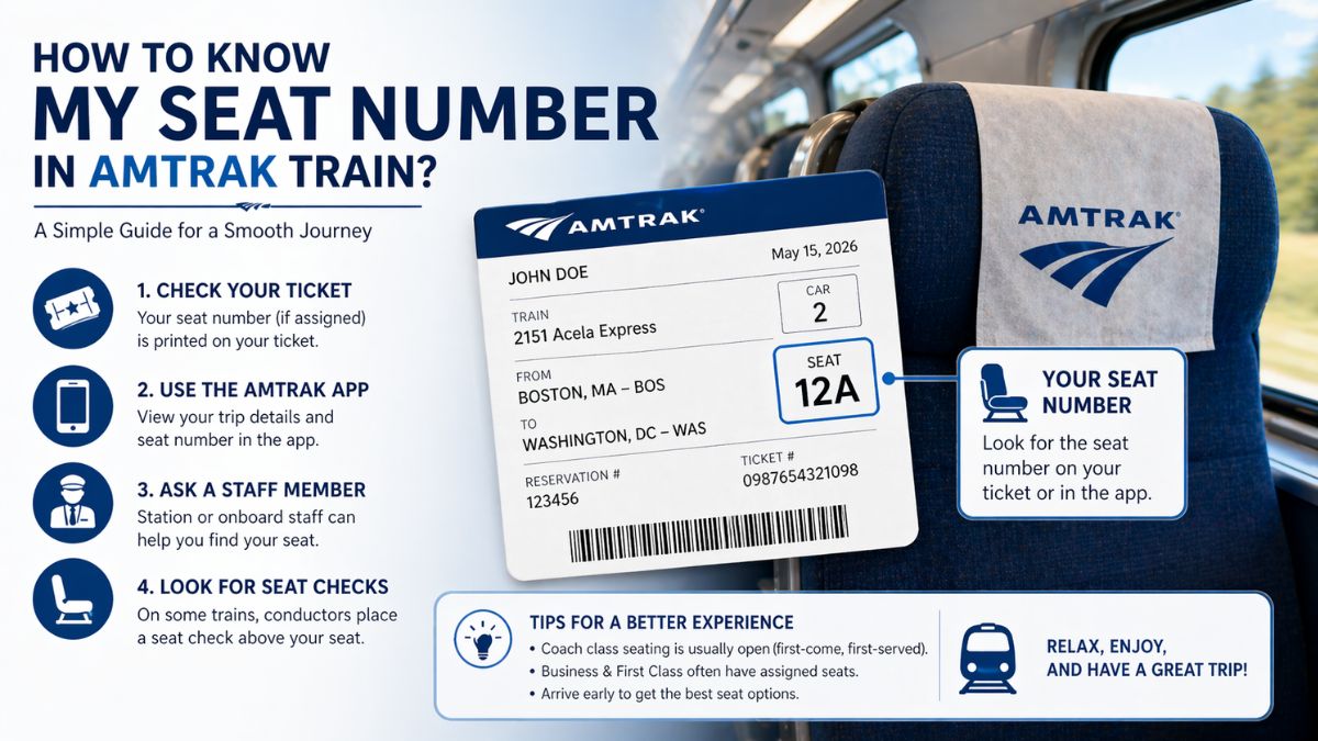 How to know my seat number in Amtrak train? (2026)