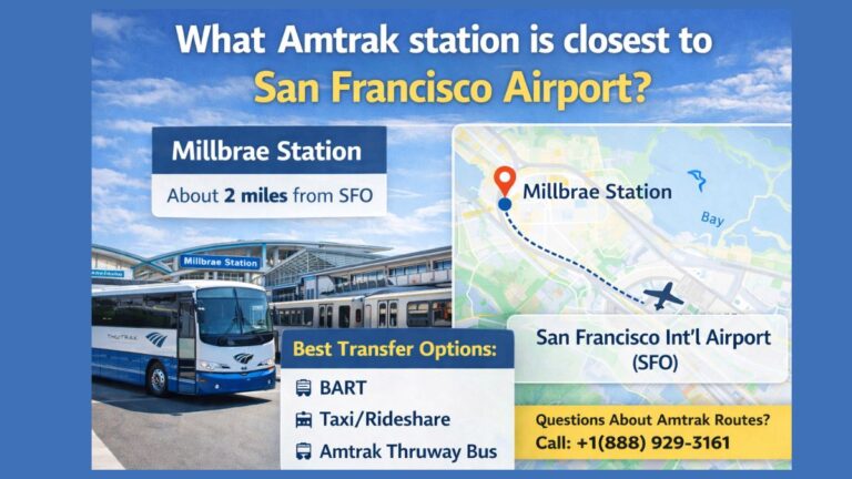 What Amtrak station is closest to San Francisco Airport