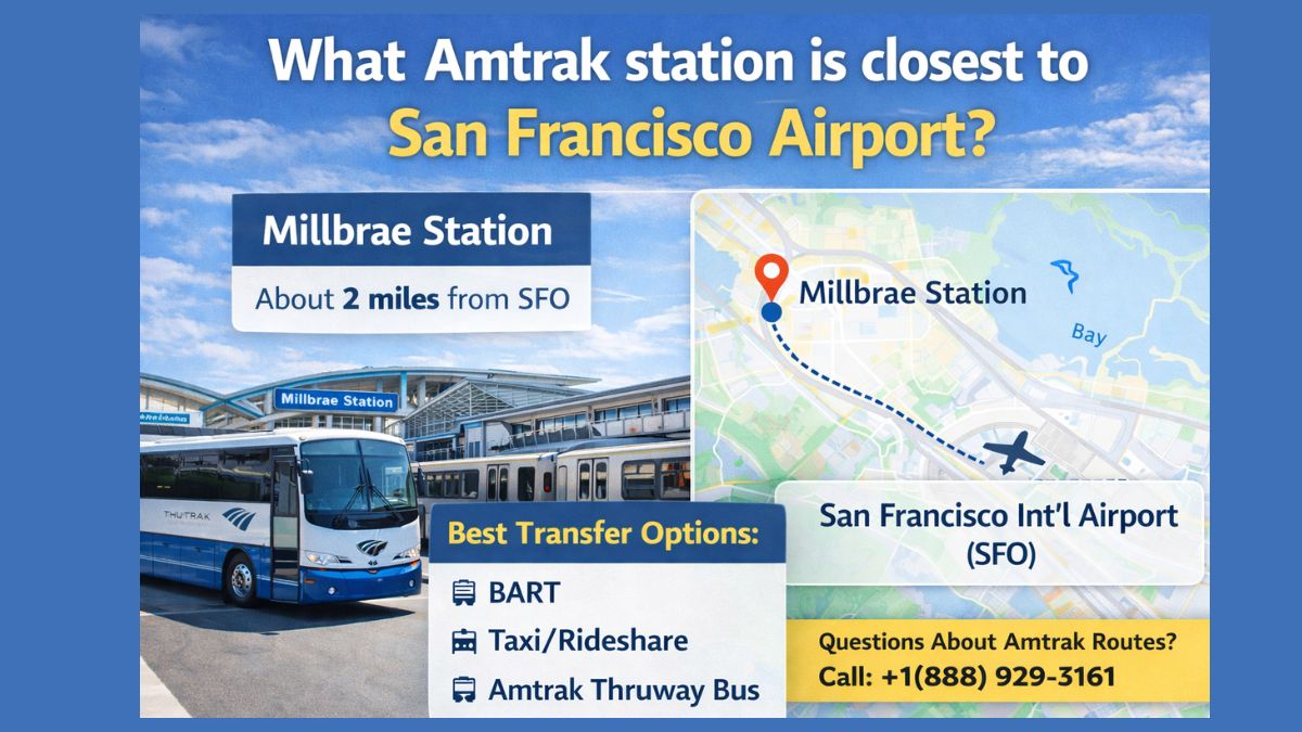 What Amtrak station is closest to San Francisco Airport