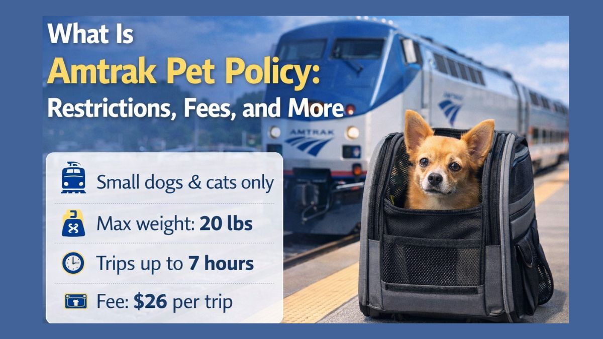 What Is Amtrak Pet Policy: Restrictions, Fees, and More